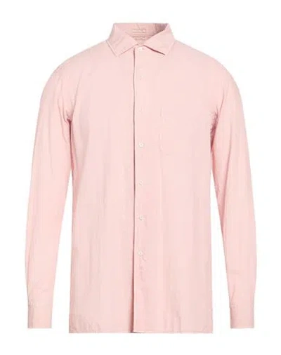 Massimo Alba Man Shirt Blush Size M Cotton In Pink