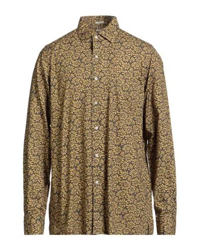 Massimo Alba Man Shirt Charcoal Size L Cotton In Brown