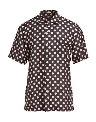 Massimo Alba Man Shirt Charcoal Size L Linen, Cotton In Gray