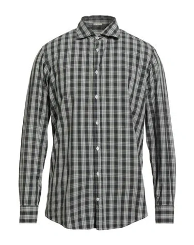 Massimo Alba Man Shirt Dark Brown Size Xxl Cotton