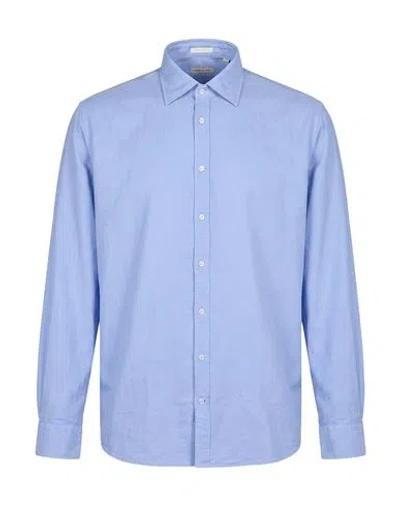 Massimo Alba Man Shirt Light Blue Size Xxl Viscose, Cotton