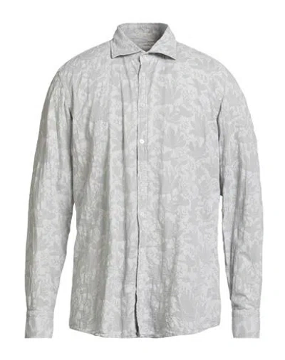 Massimo Alba Man Shirt Light Grey Size Xxl Cotton In Gray