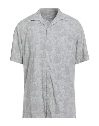 Massimo Alba Man Shirt Light Grey Size Xxl Cotton In Gray