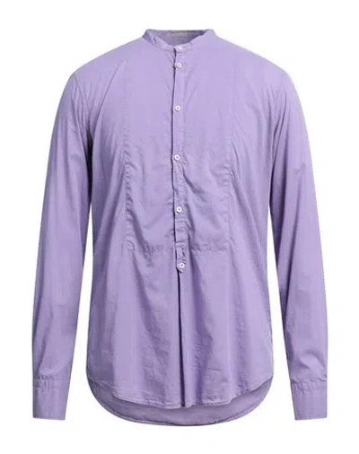 Massimo Alba Man Shirt Light Purple Size M Cotton