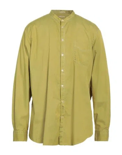 Massimo Alba Man Shirt Acid Green Size Xxl Cotton