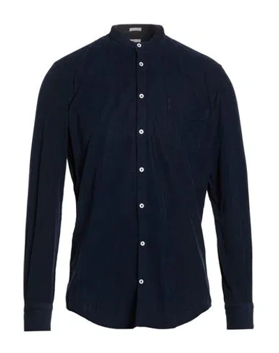 Massimo Alba Man Shirt Midnight Blue Size S Cotton