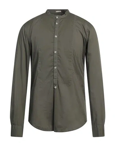 Massimo Alba Man Shirt Military Green Size L Cotton