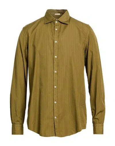 Massimo Alba Man Shirt Military Green Size Xl Cotton