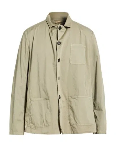 Massimo Alba Man Shirt Military Green Size Xl Cotton, Elastane