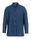 Massimo Alba Man Shirt Navy Size Xl Cotton, Linen, Elastane