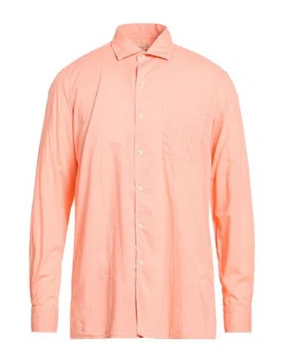 Massimo Alba Man Shirt Orange Size M Cotton