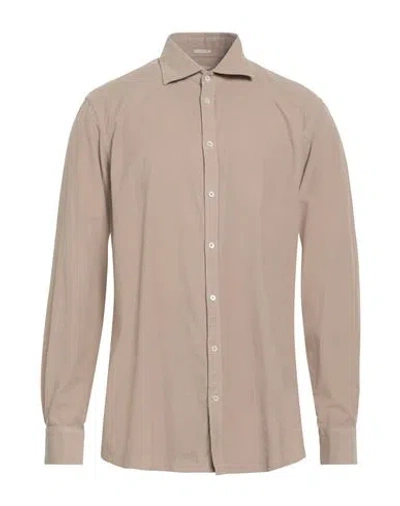 Massimo Alba Man Shirt Sand Size L Cotton In Beige