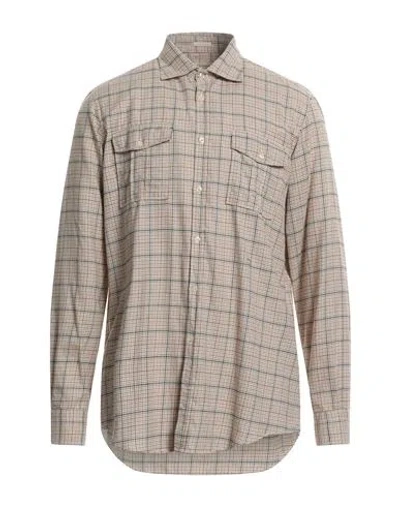 Massimo Alba Man Shirt Sand Size L Cotton In Beige