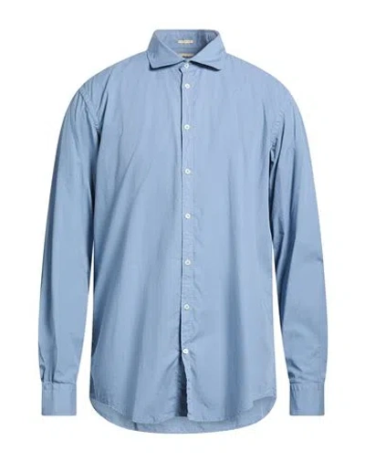 Massimo Alba Man Shirt Sky Blue Size Xxl Cotton