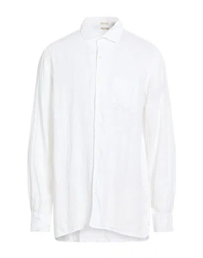 Massimo Alba Man Shirt White Size Xxl Linen