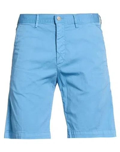 Massimo Alba Man Shorts & Bermuda Shorts Azure Size 32 Cotton, Elastane In Blue