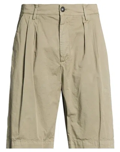 Massimo Alba Man Shorts & Bermuda Shorts Khaki Size 36 Cotton, Elastane In Green