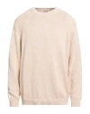 Massimo Alba Man Sweater Beige Size L Cotton, Linen In Neutral
