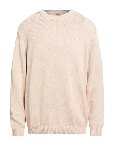 Massimo Alba Man Sweater Beige Size L Cotton, Linen In Neutral