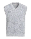 Massimo Alba Man Sweater Blue Size L Cotton In Gray