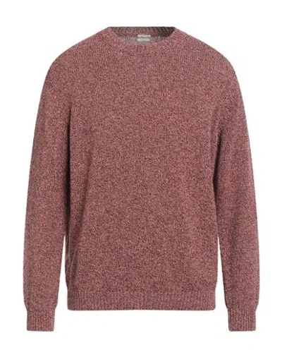 Massimo Alba Man Sweater Brick Size L Cotton, Linen In Brown