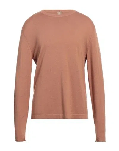 Massimo Alba Man Sweater Camel Size M Wool In Beige