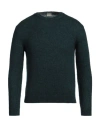 Massimo Alba Man Sweater Deep Teal Size L Mohair Wool, Silk In Green