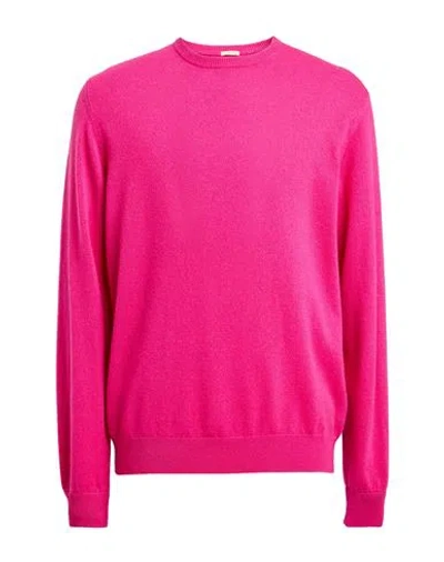 Massimo Alba Man Sweater Fuchsia Size Xl Cashmere In Pink