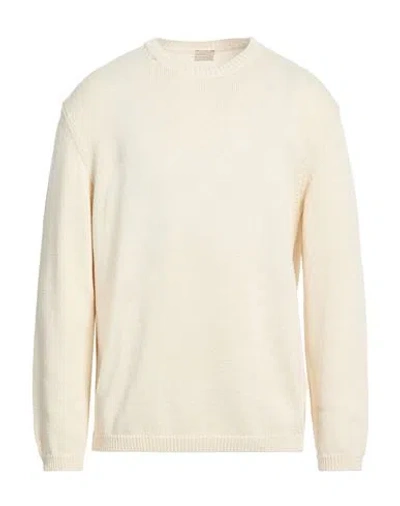 Massimo Alba Man Sweater Ivory Size Xl Cotton, Silk In White