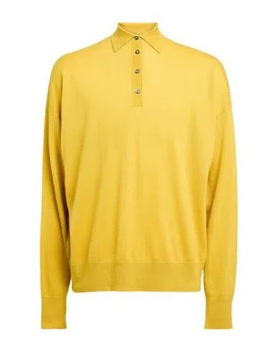 Massimo Alba Man Sweater Marigold Size S Cashmere In Yellow