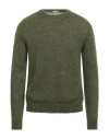 Massimo Alba Man Sweater Military Green Size M Mohair Wool, Silk
