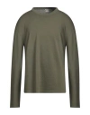 Massimo Alba Man Sweater Military Green Size Xl Wool In Green