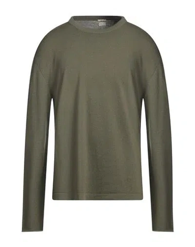 Massimo Alba Man Sweater Military Green Size Xl Wool