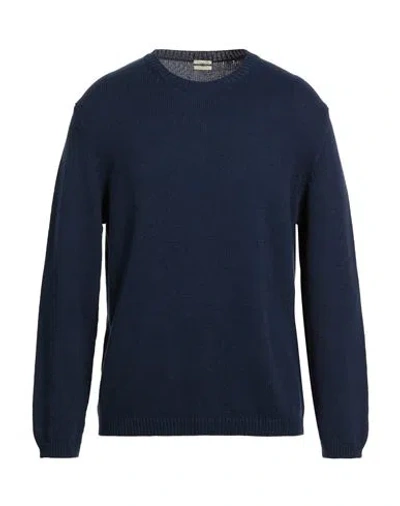 Massimo Alba Man Sweater Navy Size Xl Cotton, Silk In Blue