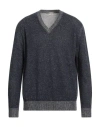 Massimo Alba Man Sweater Navy Size Xl Linen, Cashmere In Gray