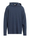Massimo Alba Man Sweater Navy Size Xxl Wool, Cashmere In Navy Blue
