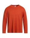 Massimo Alba Man Sweater Orange Size L Cashmere In Orange