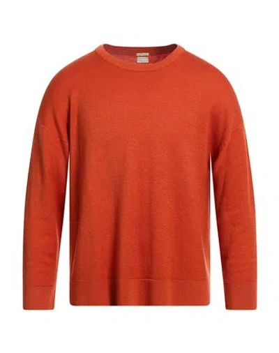 Massimo Alba Man Sweater Orange Size L Cashmere