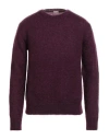 Massimo Alba Man Sweater Plum Size S Mohair Wool, Silk