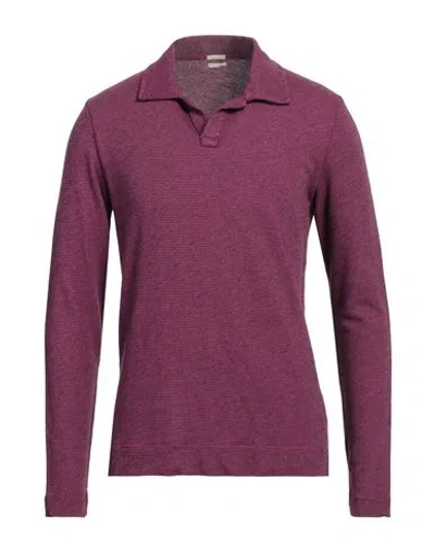 Massimo Alba Man Sweater Purple Size Xl Cotton, Cashmere
