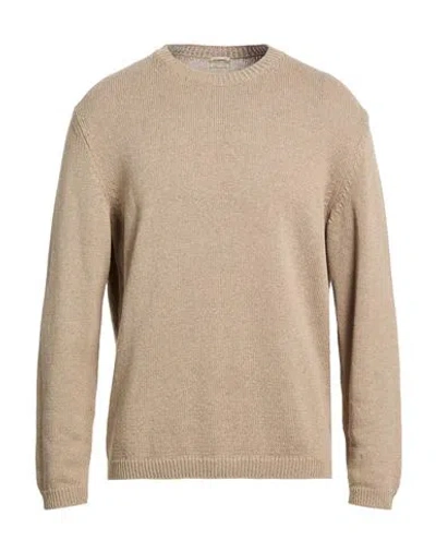 Massimo Alba Man Sweater Sand Size Xl Cotton, Silk In Neutral
