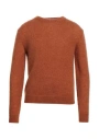 Massimo Alba Man Sweater Tan Size Xxl Mohair Wool, Silk In Brown