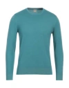 Massimo Alba Man Sweater Turquoise Size S Cashmere In Green