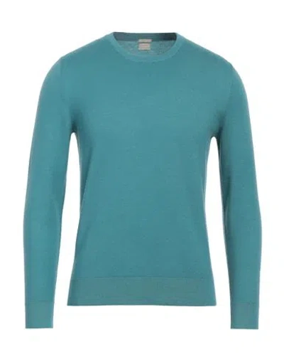Massimo Alba Man Sweater Turquoise Size S Cashmere In Green