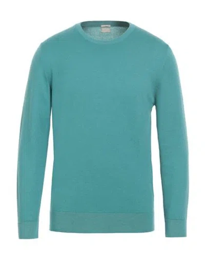 Massimo Alba Man Sweater Turquoise Size Xl Cashmere In Blue