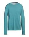 Massimo Alba Man Sweater Turquoise Size Xl Wool In Blue
