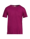 Massimo Alba Man T-shirt Magenta Size Xxl Cotton In Purple