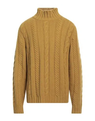 Massimo Alba Man Turtleneck Lime Green Size Xl Wool, Cashmere
