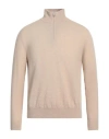 Massimo Alba Man Turtleneck Beige Size L Cashmere In Beige