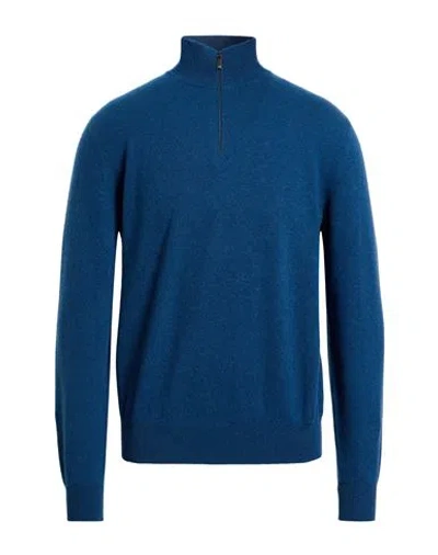 Massimo Alba Man Turtleneck Blue Size M Cashmere